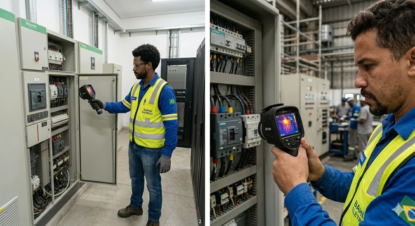 Termografia Elétrica em Salvador — Inspeção Preditiva — KRIART Engenharia